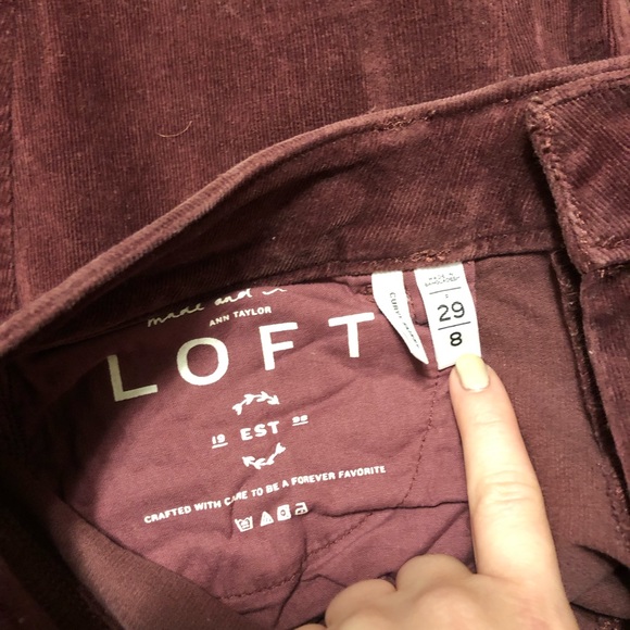 LOFT Skinny Cords- 8 - Picture 3 of 3